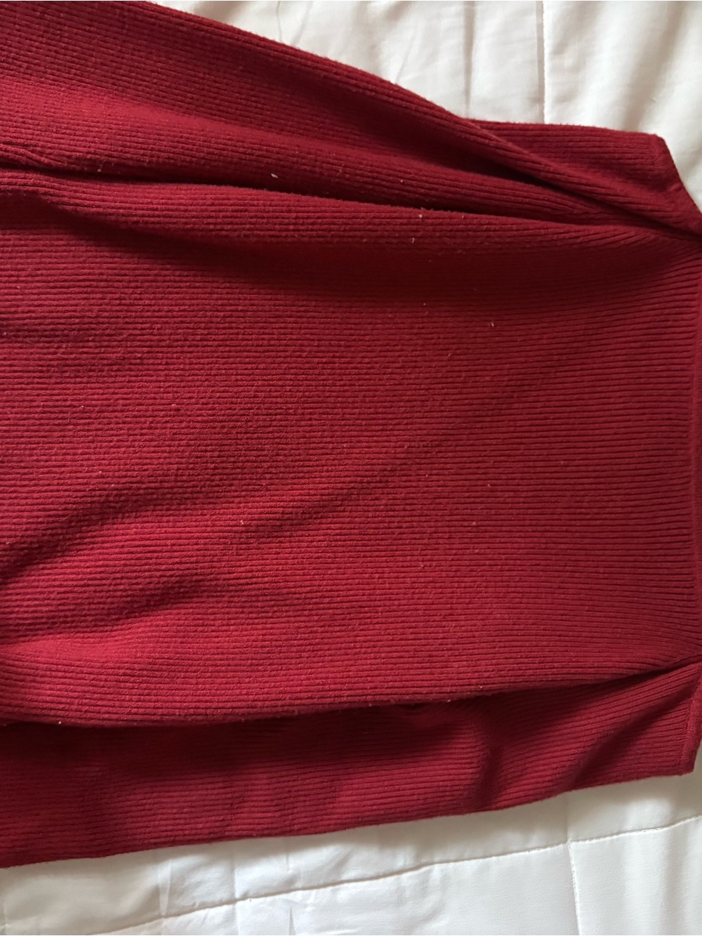 MAJOR Red Ribbed Sweater - MAJOR Label Group - Picture 4 of 5